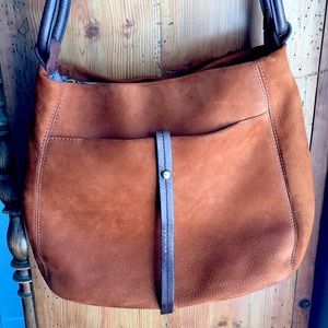 HOBO suede shoulder bag